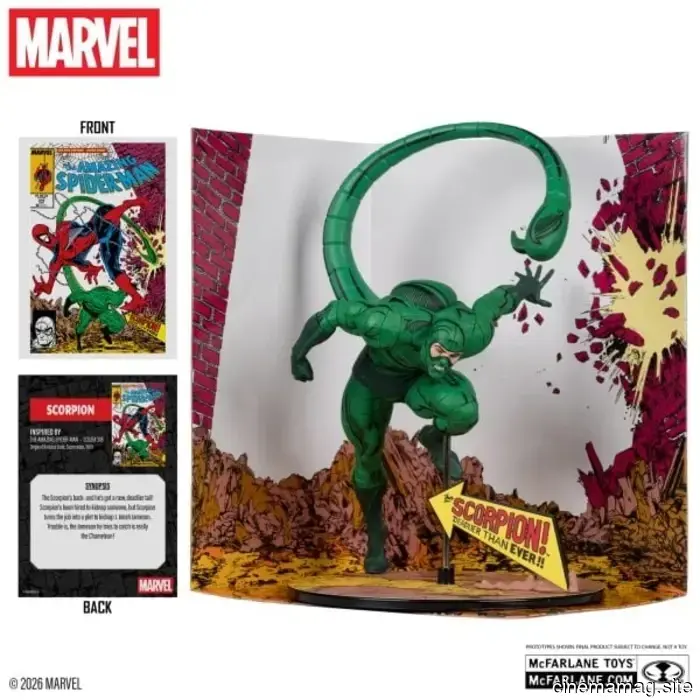 McFarlane Toys revela nuevas figuras coleccionables de Spider-Man, Escorpión y Hulk de Marvel Comics