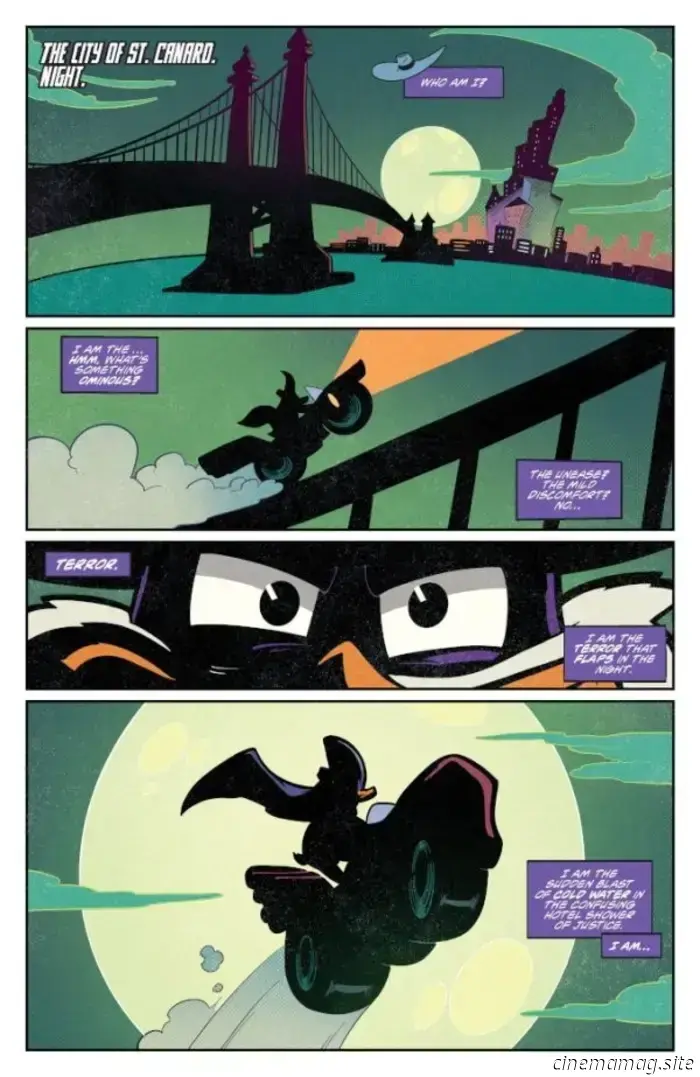 Dynamite showcases the potential hazards in their preview of Disney's Darkwing Duck #1.