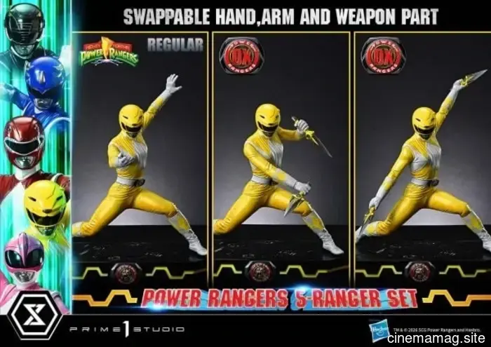 Prime 1 Studio has revealed the Mighty Morphin Power Rangers 5-Ranger Premium Masterline Series collectible set.