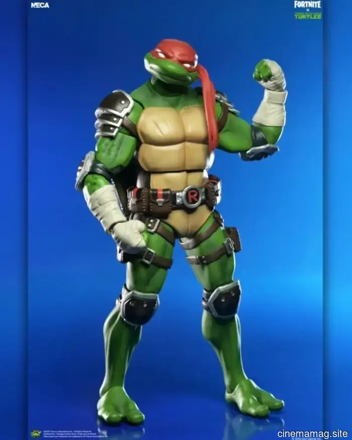 Leonardo e Raffaello si uniscono alla linea di action figure Fortnite x Teenage Mutant Ninja Turtles di NECA.