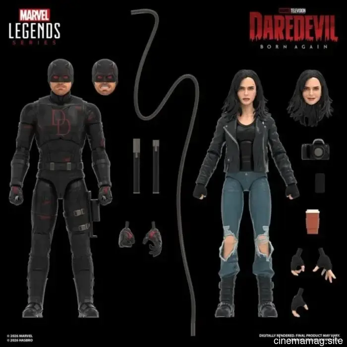 Hasbro has revealed the Daredevil: Born Again Marvel Legends Series 2-pack featuring Daredevil and Jessica Jones.