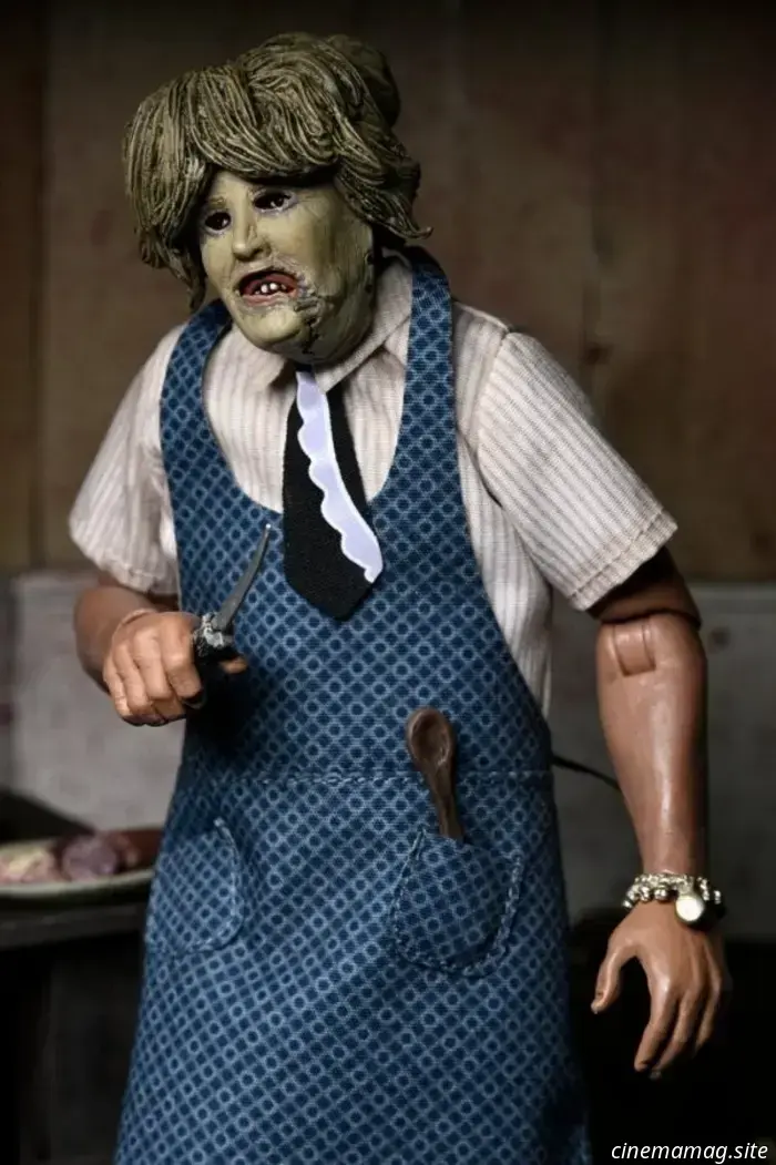NECA introduces new figures of Leatherface from the Texas Chain Saw Massacre.
