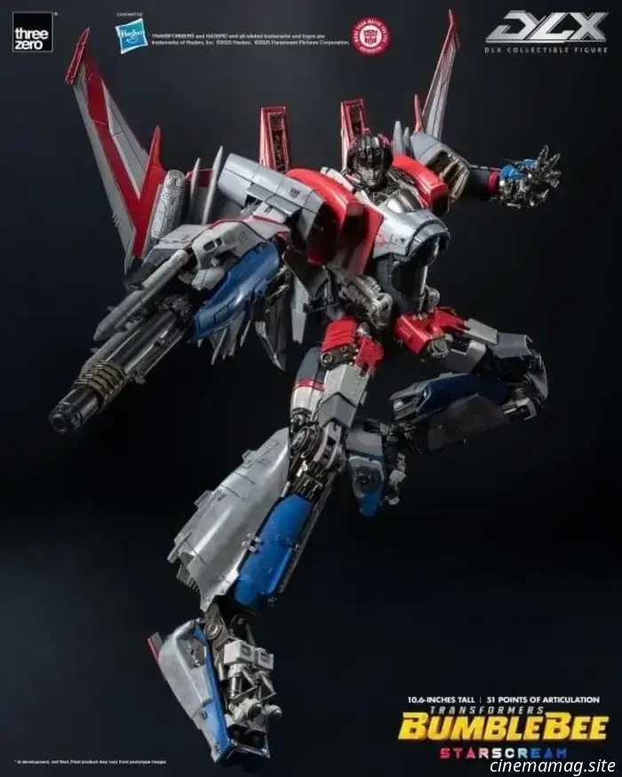 Threezero unveils the DLX Starscream figure from Transformers: Bumblebee.