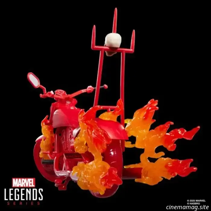Hasbro unveils a new Johnny Blaze Ghost Rider figure from the Marvel Legends Series, along with a Hell Cycle set.