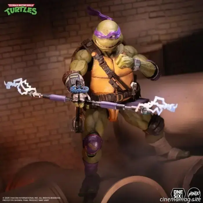 Donatello inaugura la nuova linea di action figure in scala 1/6 delle Tartarughe Ninja di Mondo.