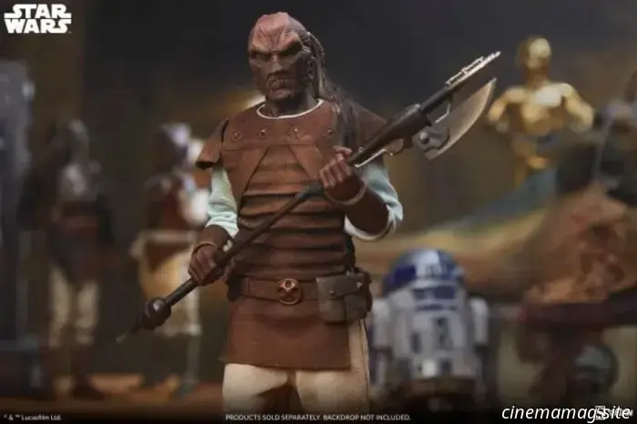 Protect your skiff with the sixth scale figure of Pagetti Rook from Sideshow's Star Wars: Scum & Villainy collection.