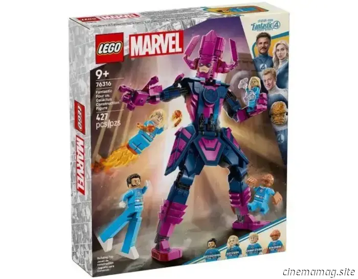 The Fantastic Four confront Galactus in LEGO's set titled The Fantastic Four: First Steps.