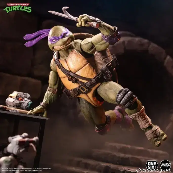 Donatello inaugura la nuova linea di action figure in scala 1/6 delle Tartarughe Ninja di Mondo.