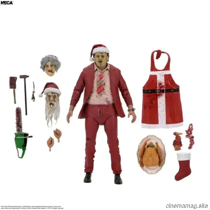 Santa Leatherface is now part of NECA's Texas Chainsaw Massacre action figure series.
