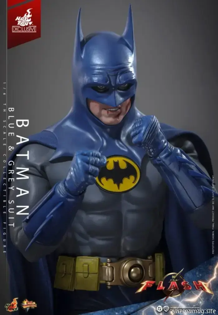 Michael Keaton's Batman will wear the Blue & Grey Batsuit from The Flash in a new Hot Toys figure.