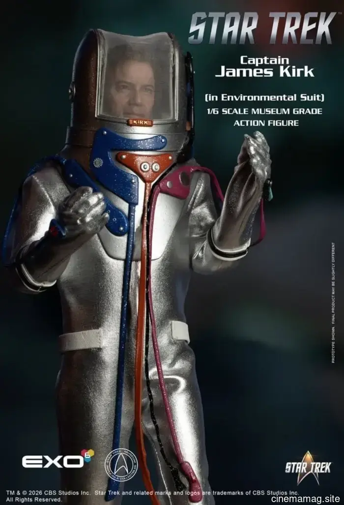 Figura de sexta escala del Capitán James T. Kirk de Star Trek en traje ambiental presentada por EXO-6