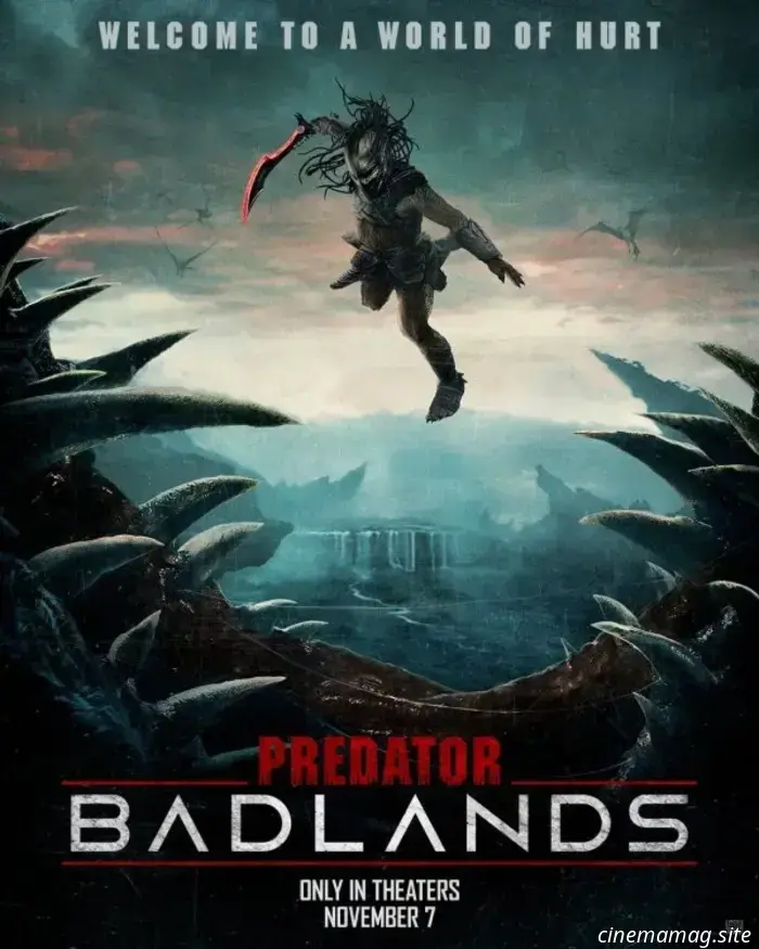 Elle Fanning takes part in the chase in the thrilling trailer for Predator: Badlands.