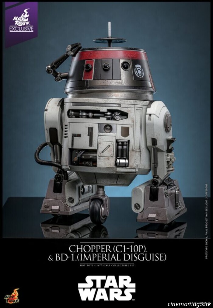 Hot Toys has unveiled sixth scale figures of Star Wars' Chopper (C1-10P) and BD-1 (Imperial Disguise).