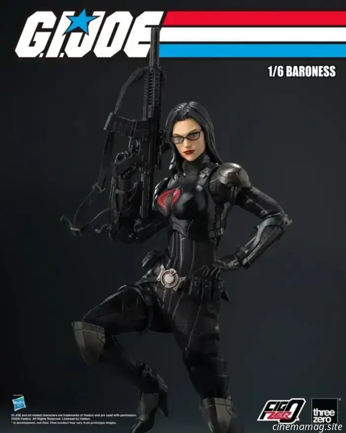 The Baroness is added to threezero's collection of sixth scale action figures from G.I. Joe.