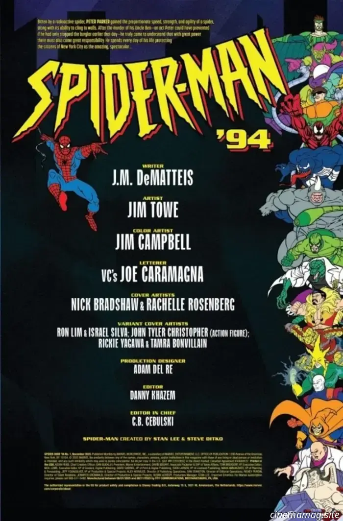 Spider-Man: The Animated Series makes a comeback with a preview of Marvel's Spider-Man '94 #1.