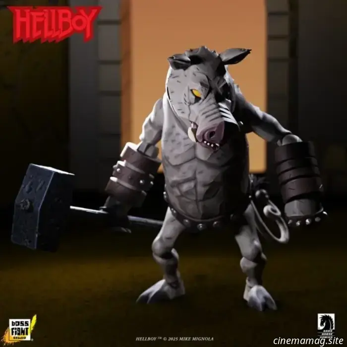 Boss Fight Studio unveils a new line of action figures featuring Hellboy, Lobster Johnson, and Gruagach.