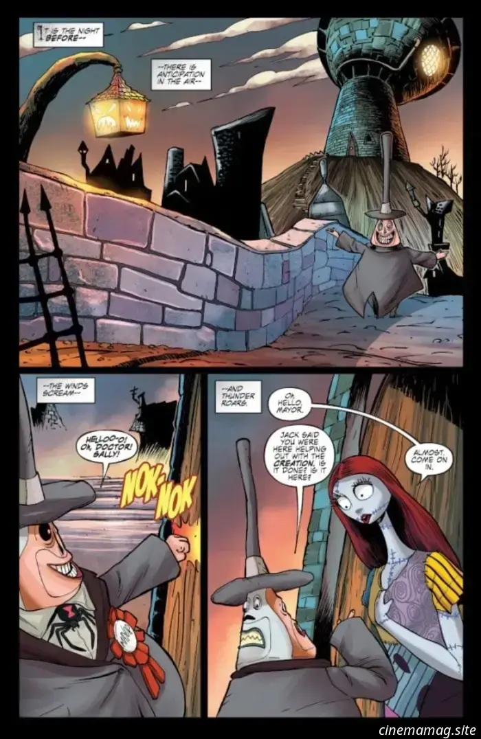 Превью комикса — «Кошмар перед Рождеством» Тима Бёртона: «Дрожь Рождественского города» №1