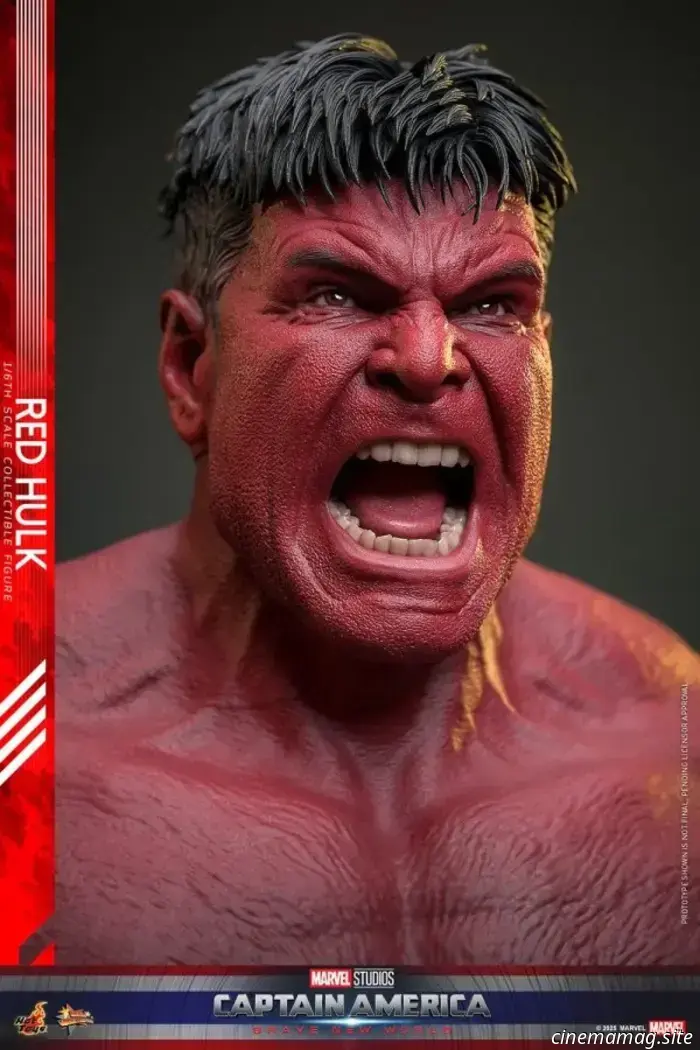 Hot Toys da rienda suelta al Hulk Rojo con la figura Capitán América: Un Mundo Feliz a sexta escala