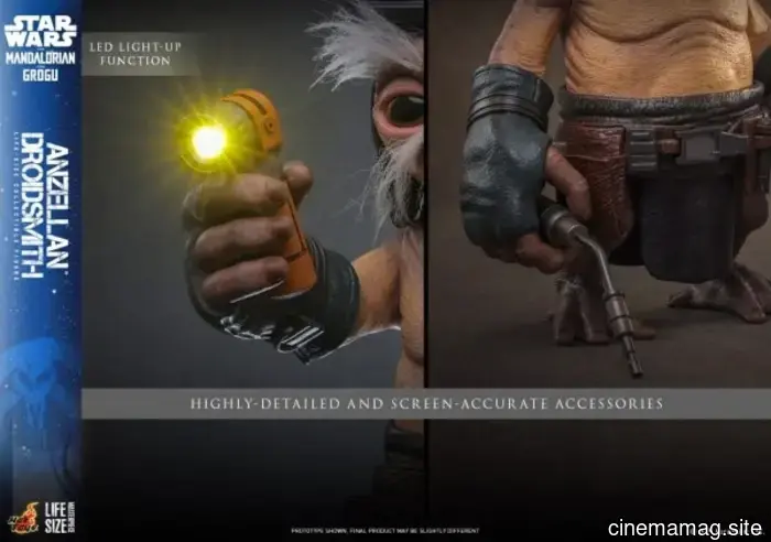 Hot Toys presenta figuras a tamaño real de Grogu y el Droidsmith Anzellan de Star Wars: The Mandalorian & Grogu