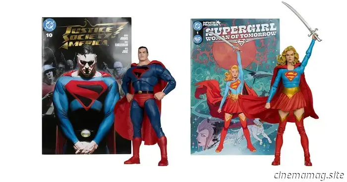 Action figures of Superman: Kingdom Come and Supergirl: Woman of Tomorrow are being added to McFarlane's DC Page Punchers collection.