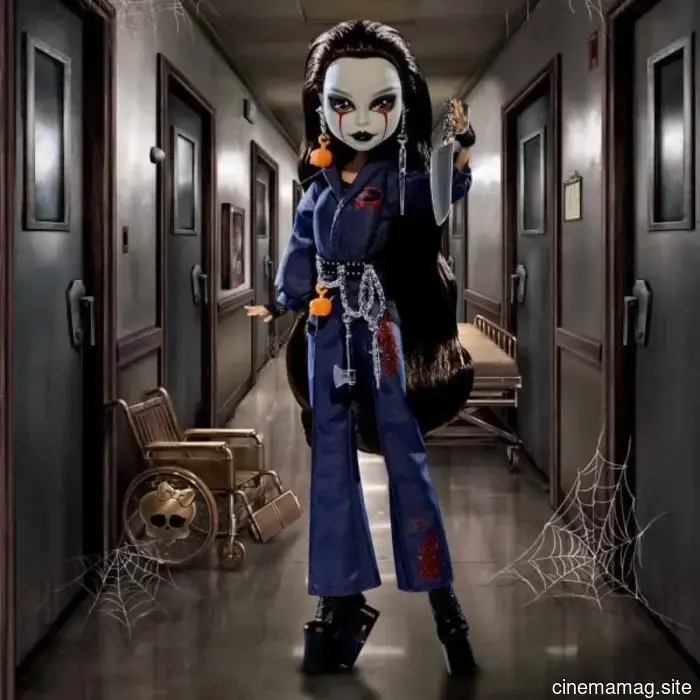 Michael Myers encounters Monster High with the Skullector Halloween II doll.