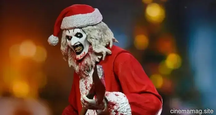 Art the Clown celebrates the holidays with NECA’s Terrifier 3 Ultimate action figure.