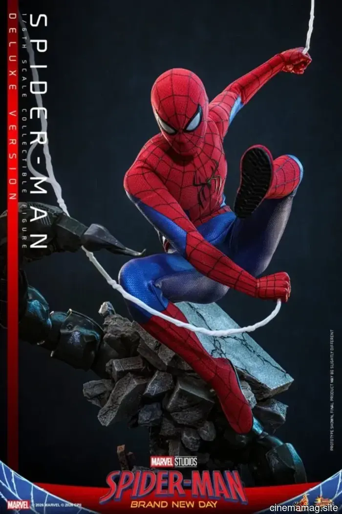 Spider-Man: Brand New Day figura de sexta escala presentada por Hot Toys