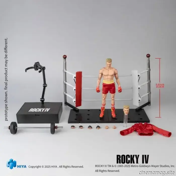 Ivan Drago si unisce alla linea di action figure Rocky Exquisite Super Series di Hiya Toys.