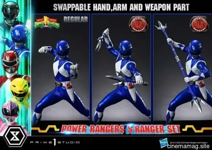 Prime 1 Studio has revealed the Mighty Morphin Power Rangers 5-Ranger Premium Masterline Series collectible set.