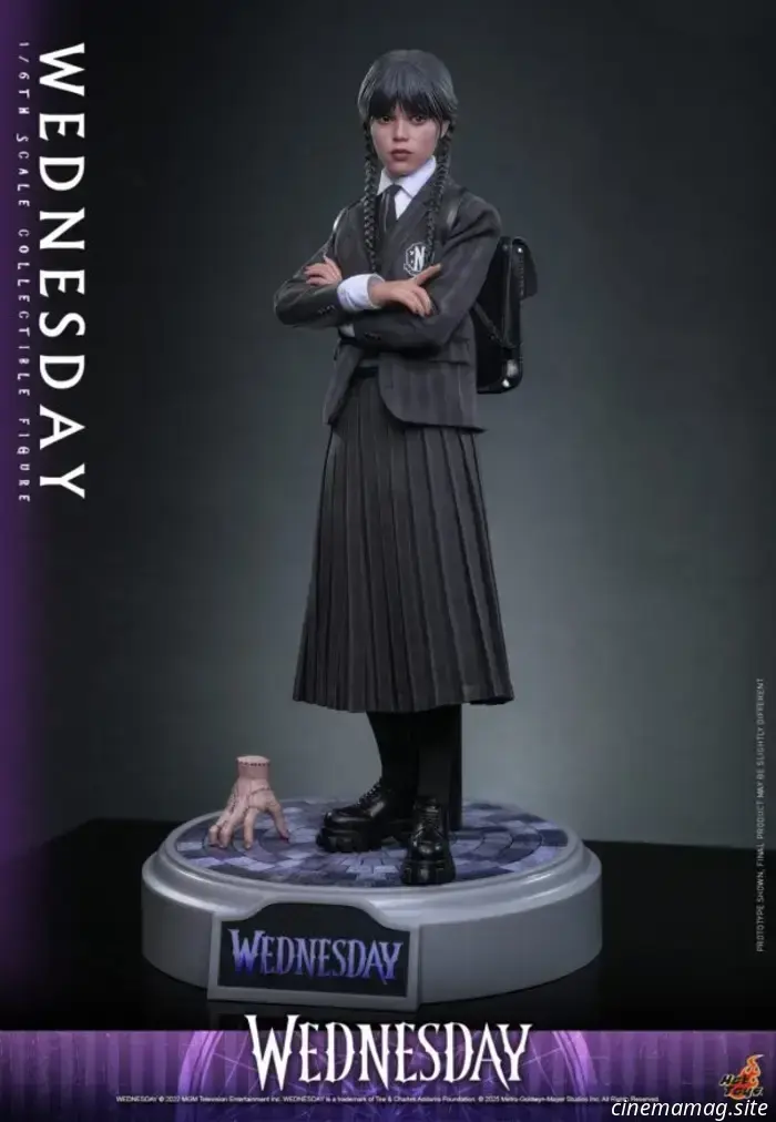 La Wednesday di Jenna Ortega riceve un'action figure in scala 1/6 da Hot Toys.