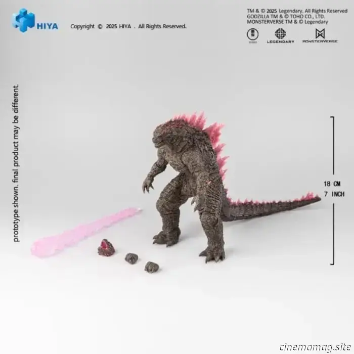 Hiya Toys lanza la figura de acción Godzilla Evolved con Rayo de Calor de Godzilla x Kong: The New Empire
