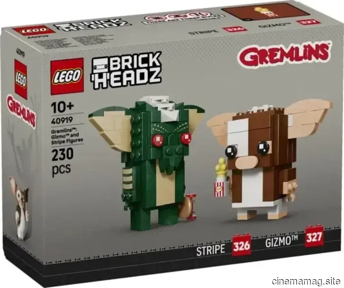 Gizmo e Stripe ricevono il trattamento BrickHeadz con il set LEGO Gremlins