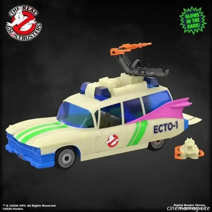 Hasbro officially presented The Real Ghostbusters Kenner Classics Ecto-Glow Ecto-1.