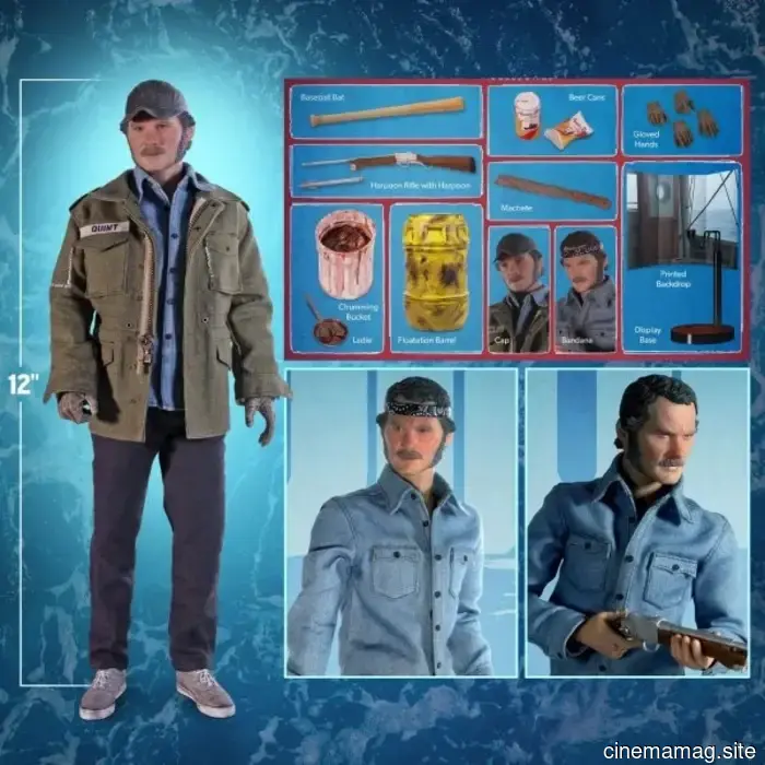 Quint e Hooper, figure in scala sei di Jaws svelate da Factory Entertainment