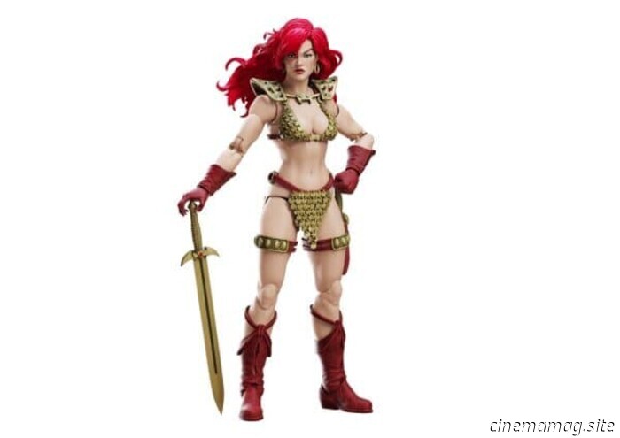 Boss Fight Studio has unveiled the Epic H.A.C.K.S. figure of Red Sonja (Red and Gold Version).