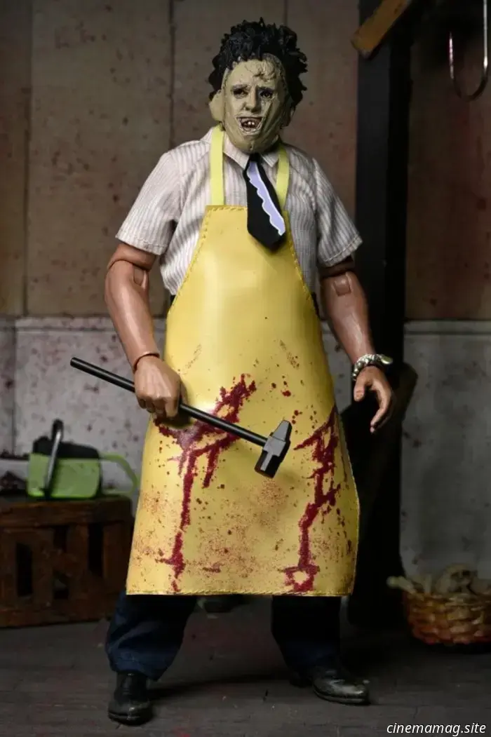 NECA introduces new figures of Leatherface from the Texas Chain Saw Massacre.