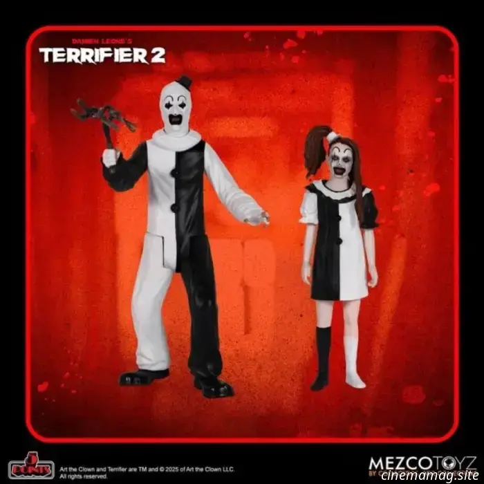 Art the Clown and The Little Pale Girl are added to Mezco’s 5 Points collection with the Terrifier 2 action figure set.