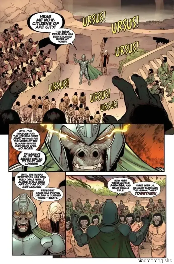 Comic Book Teaser – Planet of the Apes vs. Fantastic Four #4