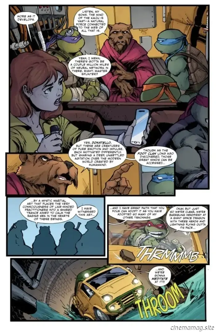 Анонс комикса — Черепашки-ниндзя x Годзилла №2