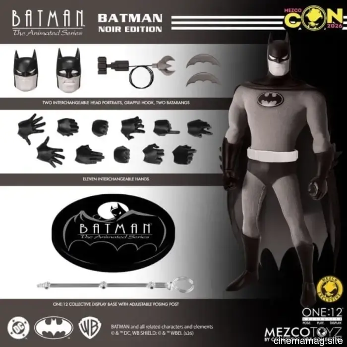Mezco Toyz has revealed the Batman: The Animated Series Noir Edition One:12 Collective figure.
