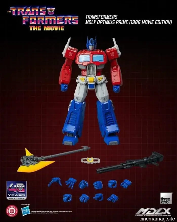 I Transformers: Il Film 40° anniversario figure MDLX di Optimus Prime, Bumblebee e Megatron rivelate da Threezero