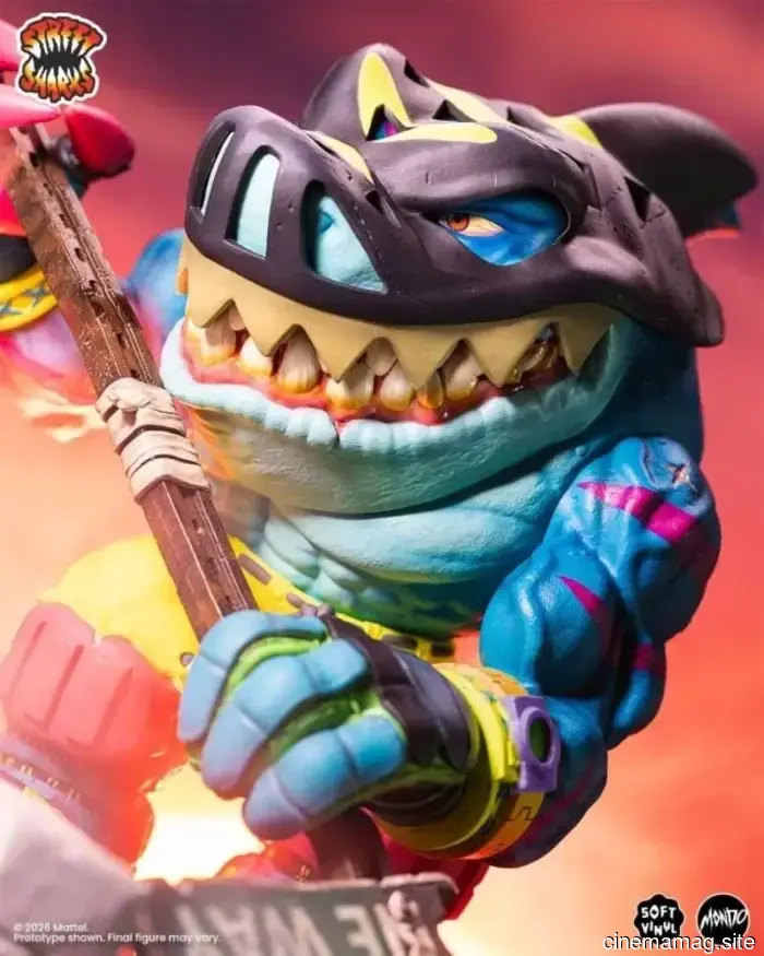 Streex becomes part of Mondo’s Street Sharks collection with a premium soft vinyl figure.