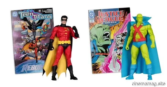 McFarlane Toys unveils new DC Page Punchers featuring Robin, Martian Manhunter, Bloodwynd, and Miss Martian.