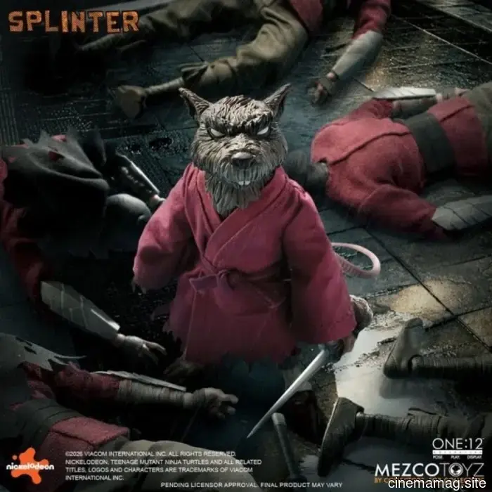 Teenage Mutant Ninja Turtles One:12 Collective figura d'azione Splinter svelata da Mezco Toyz