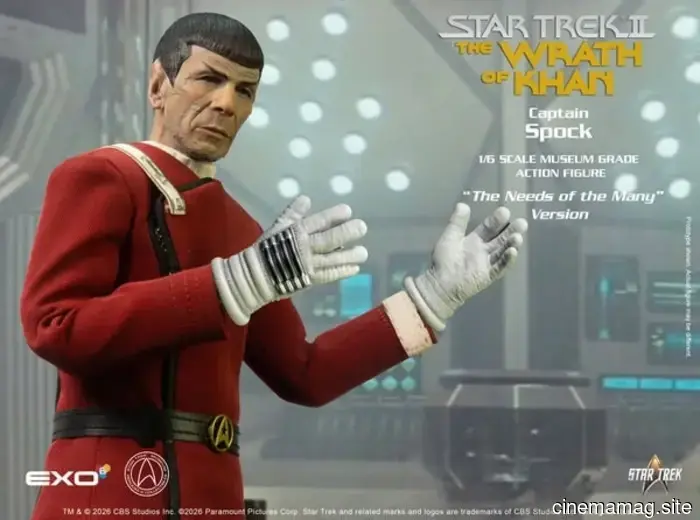 EXO-6 has revealed the 'Needs of Many' figure of Captain Spock from Star Trek II: The Wrath of Khan.