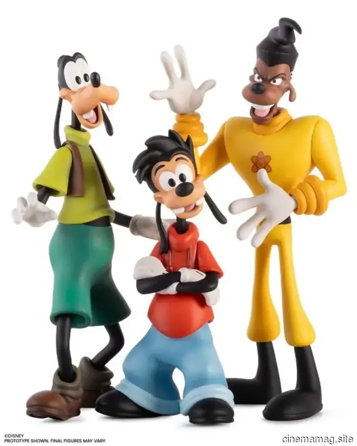 Mondo svela il set di figure Powerline, Max e Goofy di A Goofy Movie