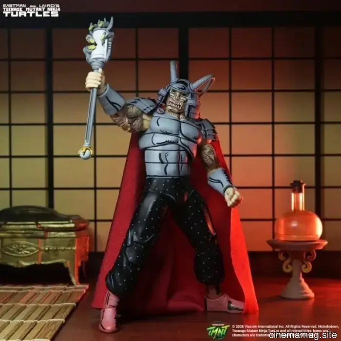 Savanti Romero puts on his Warlord costume for NECA's latest Teenage Mutant Ninja Turtles release.