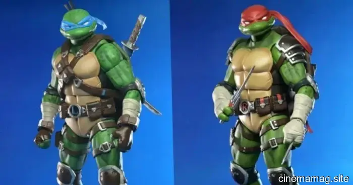 Leonardo e Raffaello si uniscono alla linea di action figure Fortnite x Teenage Mutant Ninja Turtles di NECA.