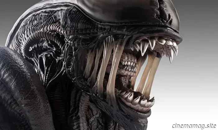Busto de tamaño natural de edición limitada de Alien: Romulus Scorched Xenomorph presentado por Hollywood Collectibles