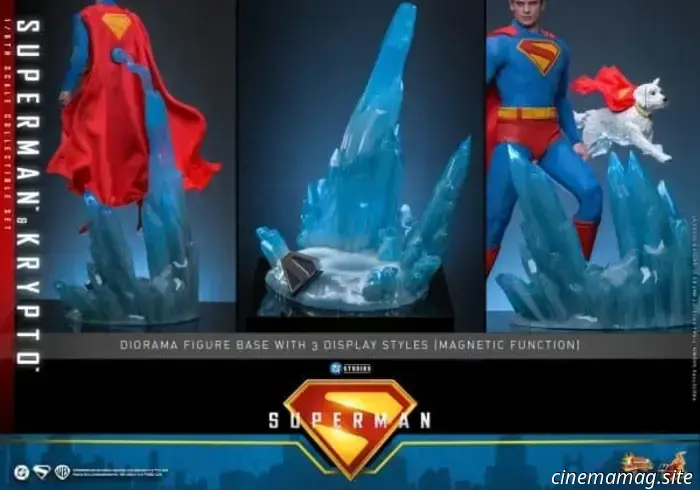 Hot Toys has officially revealed the sixth scale figures of Superman and Krypto, showcasing David Corenswet's portrayal of the Man of Steel.